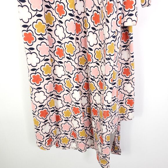 Boden Dress Womens 10 Wrap Tie Waist Frosting Floral Daisy Summer Knee Length - Picture 6 of 11